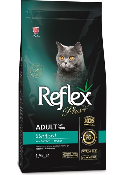 Plus Sterilised Tavuklu Kısırlaştırılmış Kedi Maması 1.5 kg