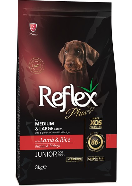 Plus Kuzu&prinçli Orta&büyük Irk Yavru Köpek Maması 3 kg