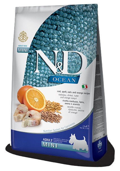 Ocean M.balığı, K.buğday,yulaf&portakal Adult Mını 2,5 kg