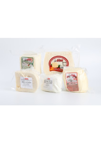 5'li Peynir Paketi [mihaliç 500 gr Sepet Peyniri 500 gr Sert Ezine 500 gr Yumuşak Ezine 500 gr Mihaliç Lor Peyniri 500 gr Şirden Mayalı