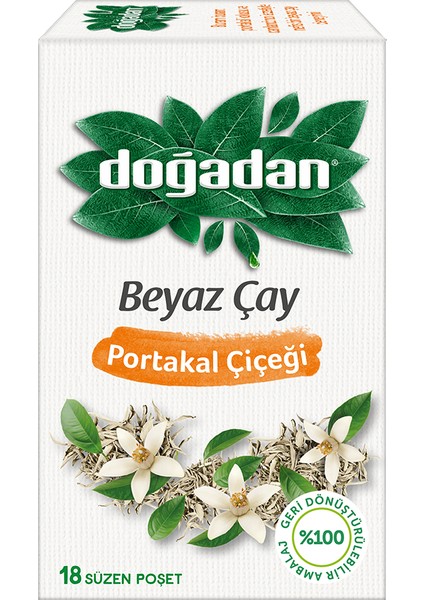 Beyaz Çay Portakal Çiçekli 18'li