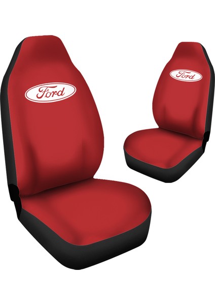 Ford Fiesta Araca Özel Oto Koltuk Kılıfı Pro - Kırmızı ( Yeni Tasarım - Yeni Fit Kalıp )