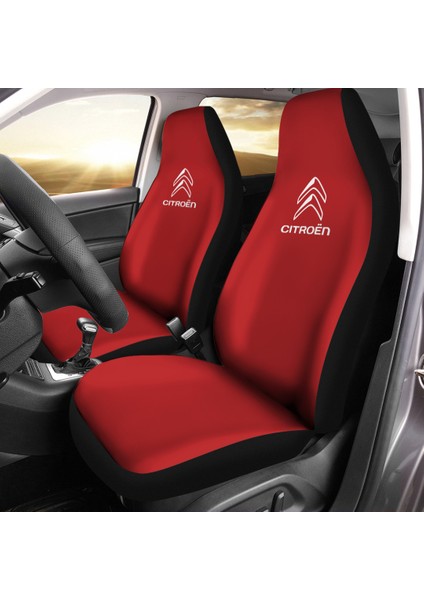 Citroen C4 Araca Özel Oto Koltuk Kılıfı Pro - Kırmızı - Kırmızı ( Yeni Tasarım - Yeni Fit Kalıp )