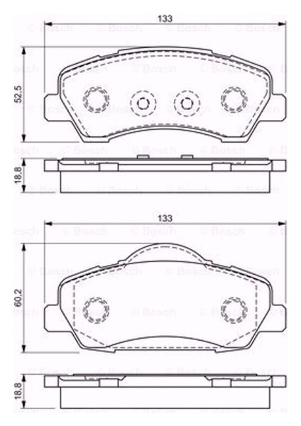 Citroen C-Elysee 1.2 Vti 82 2012-2020 Ön Fren Balatası