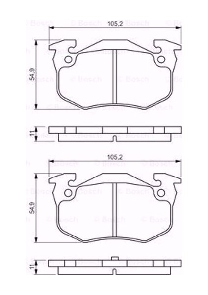 Citroen Saxo Hatchback Van 1.5 D 1997-2003 Arka Fren Balatası 1614597 fiyatları