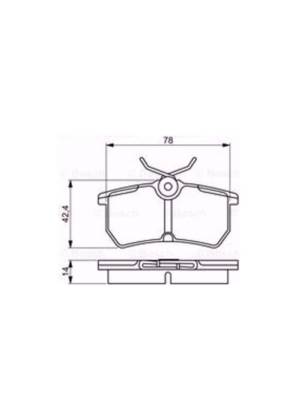 Ford Focus 2.0 16V 1998-2004 Arka Fren Balatası 1605905