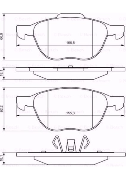 Ford Focus Iı 1.6 Lpg 2004-2012 Ön Fren Balatası