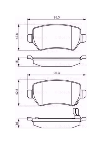 Opel Astra H 1.4 2005-2010 Arka Fren Balatası fiyatları