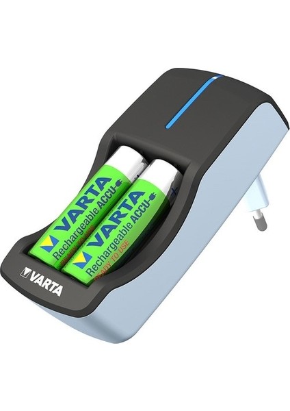 Mini 2li Şarj Cihazı + 2X2400 Mah Aa Şarjlı Pil