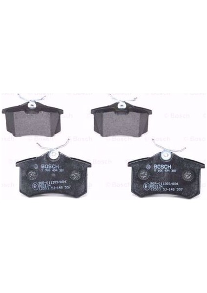 Vw Bora 1.6 1998-2013 Bosch Arka Fren Balatası fiyatları