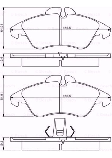 Vw Lt 28-46 2.5 Tdı 1996-2006 Bosch Ön Fren Balatası