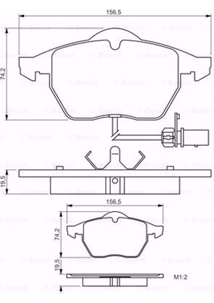 Vw Passat 2.8 V6 4motion 1996-2000 Bosch Ön Fren Balatası
