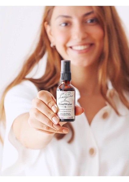 Luxy Bio Saf Gül Suyu Sprey Tonik, Seyahat Boy 50 ml