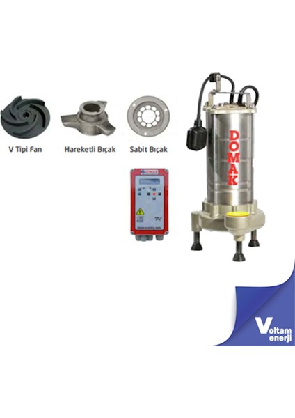 AST3025 B5 3HP 220V Çelik Gövdeli Atık Su Dalgıç Elektropomplar