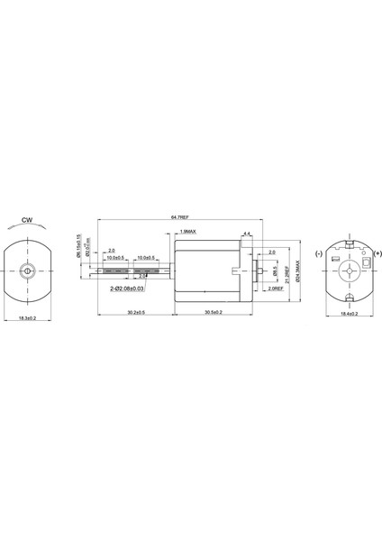 Dc Mikro Motor 12V DEVIR:11120 Rpm Uzunluk: 65MM - 31MM Mil (Cw D