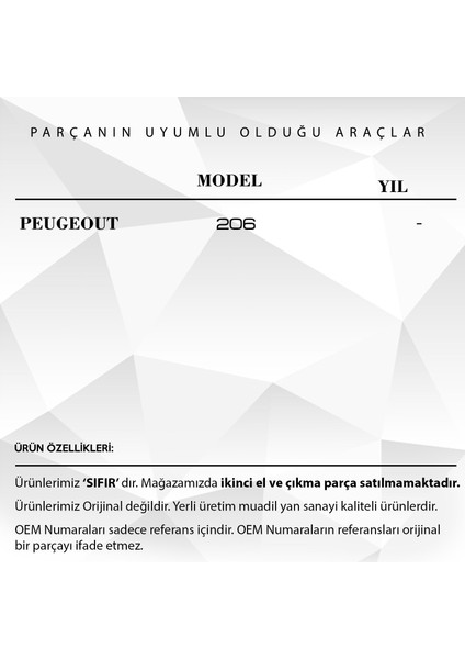 Alpha Auto Part Peugeot Için Sunroof Tamir Tıkırtı Giderme Parçası Badem 4'lü Set