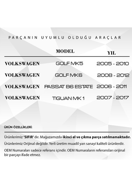 Alpha Auto Part Skoda Fabia Için Bagaj Kilit Dişlisi