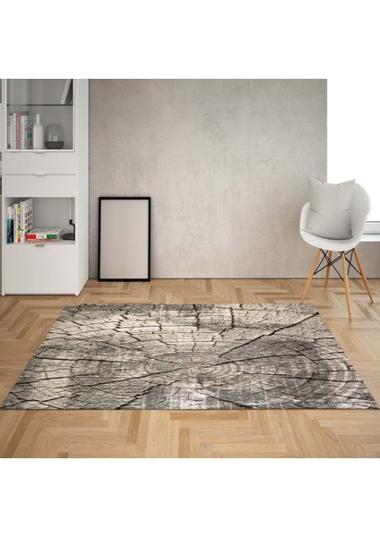 Ağaç Desenli Dijital Baskı Yıkanabilir Kaymaz Taban Modern Salon Halısı ve Yolluk