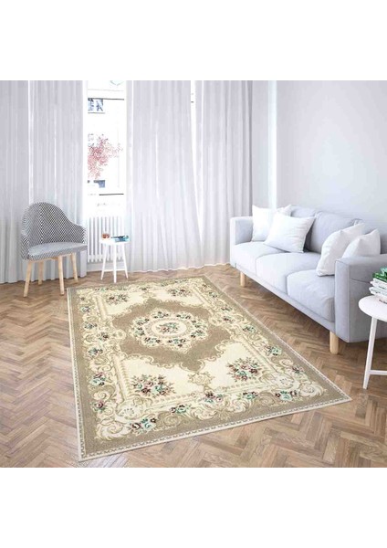 Osmanlı Motifler Desenli Dijital Baskı Yıkanabilir Kaymaz Taban Klasik Salon Halı ve Yolluk (Vizon) fiyatları
