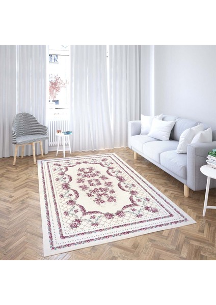 Çiçek Desenli Dijital Baskı Yıkanabilir Kaymaz Taban Vintage Salon Halı ve Yolluk fiyatları