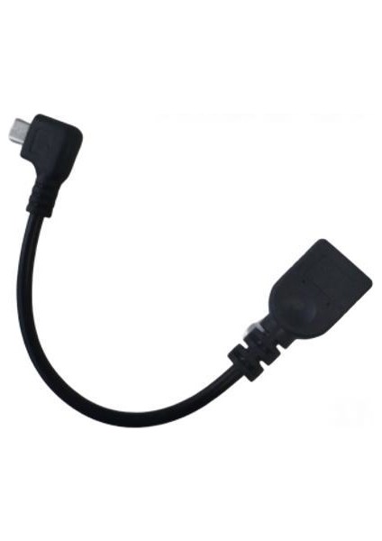 Sağ Dirsek 90° Micro USB Otg Kablo 17CM USB Tip-A Dişi Mikro USB Konnektör