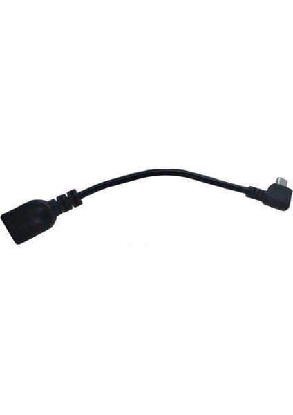 Sağ Dirsek 90° Micro USB Otg Kablo 17CM USB Tip-A Dişi Mikro USB Konnektör