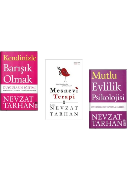 Mesnevi Terapi, Kendinizle Barışık Olmak ve Mutlu Evlilik Psikolojisi -  3 Kitap Set