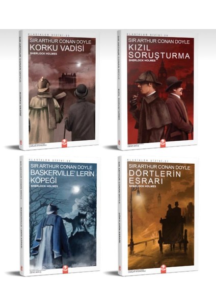 Sherlock Holmes Roman Seti (4 Kitap Takım)