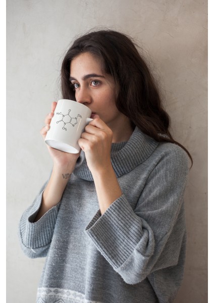 Kahve Kafein Kimya Formülü Baskılı Kahve Çay Kupası Kupa Beyaz Porselen Mug Sevgililer-İş Arkadaşı-Doğum-Günü Hediyesi Hediye fiyatları