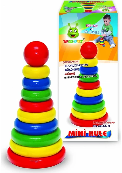 Ahşap Oyuncak - Mini Kule