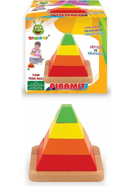 Ahşap Oyuncak - Piramit