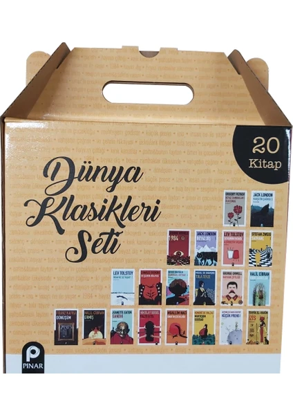 Pınar Yayınları Dünya Klasikleri Kutulu Set (20 Kitap)