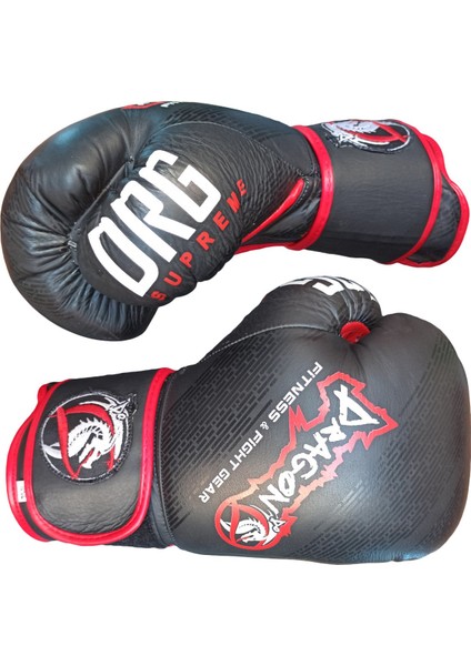 Supreme Deri Kick Boks, Muay Thai ve Boks Eldiveni Siyah fırsatları