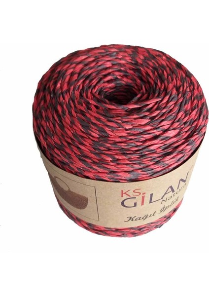 Özel Sarım Kağıt Ip Antrasit ve Kırmızı No:16