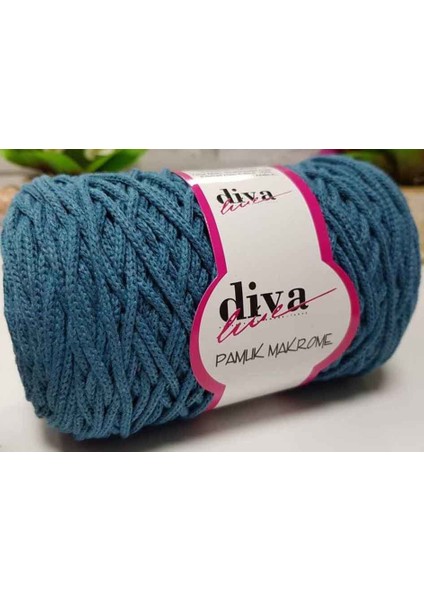 Diva Pamuk Makrome Petrol (Kalın)