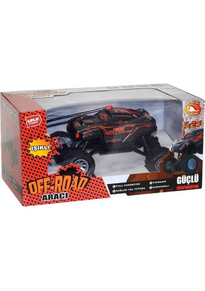 Birlik Oyuncak 955-103 Uzaktan Kumandalı Arazi Aracı Off-Road 1:24 Işıklı USB Şarjlı