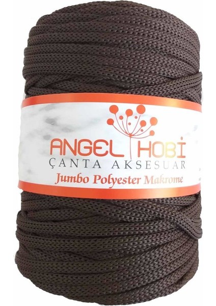 Koyu Kahve Renk 5 mm Jumbo Polyester Makrome No:20