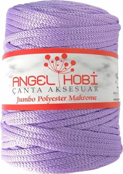 Lila Renk 5 mm Jumbo Polyester Makrome No:8