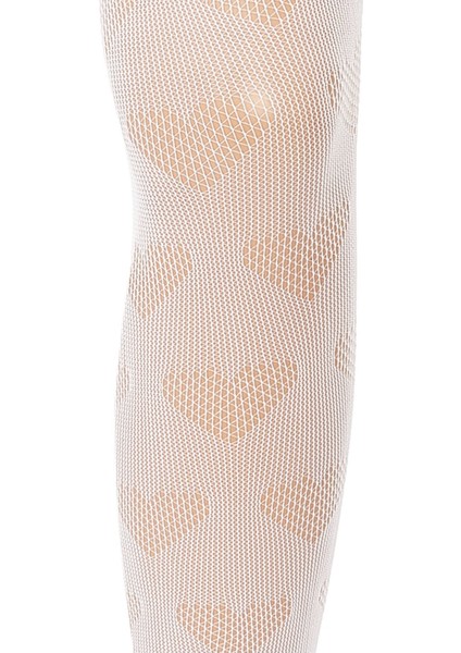 2li Kalp ve Fiyonkdesenli Beyaz Dantel File Çocuk Külotlu Çorap 9-12 Yaş fırsatları