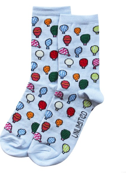 Hayal Gücü Merkezi Derneği Çocukarın Çizimlerinden 3lü Mavi Yeşil Siyah Kadın Soket Çorap Seti fiyatları