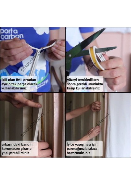 Kauçuk Kapı Pencere Fitili Bandı 10 M modelleri