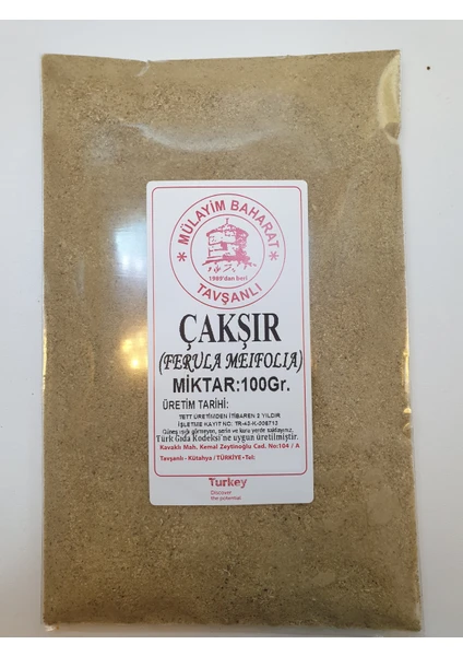 Mülayim Baharat Çakşır Otu (Ferula Meifolia) Öğütülmüş