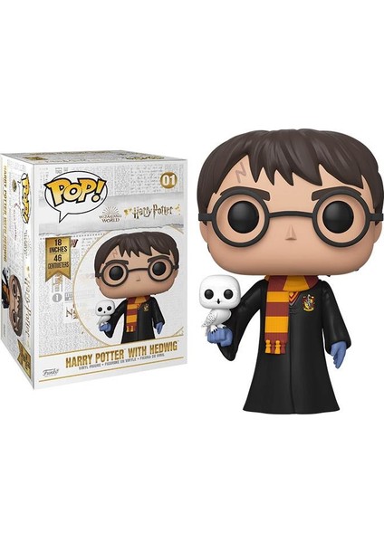 18 Inch Harry Potter Wıth Hedwıg 46CM Dev Boyut