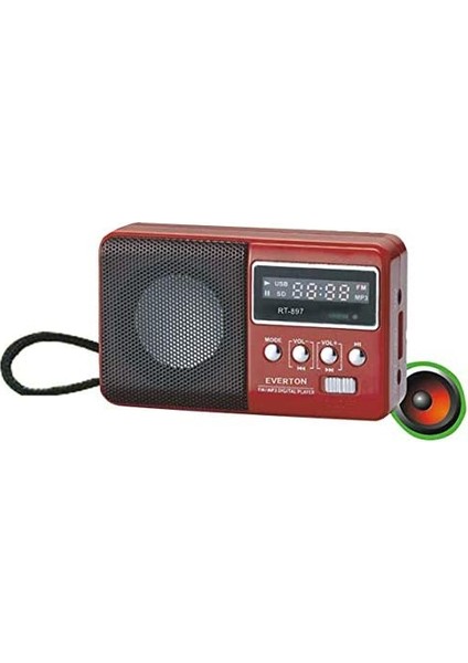 RT-303 Fm-Usb-Tf Dijital Göstergeli Radyo