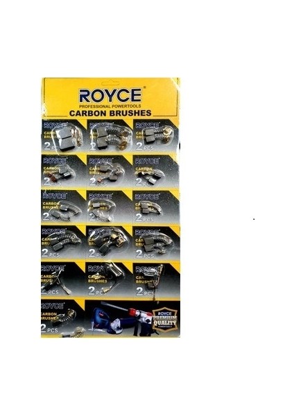 Royce 16'lı Matkap Spiral Hilti Kırıcı Kömür Seti