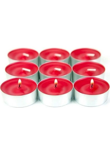 Tealight Kırmız Mum 100 Lü Paket 