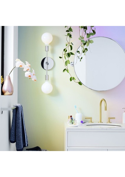 modern krom 2xe27 duylu duvar aplik fiyatları