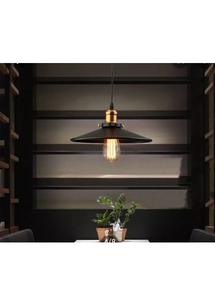 Retro Tekli Metal Sarkıt Avize Çap: 38CM