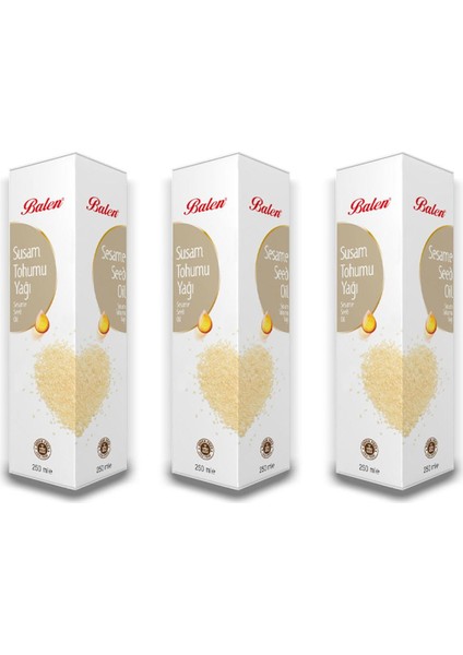 Susam Yağı Soğuk Pres 250 ml x 3