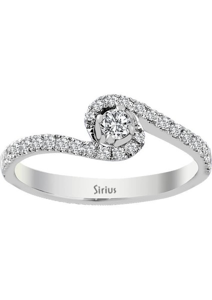 F Renk Toplam 0,35 Karat Pırlanta Tektaş Yüzük 0423R0117